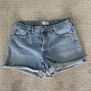 Agolde Parker Cuff Denim Shorts